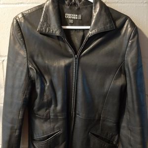 Leather coat